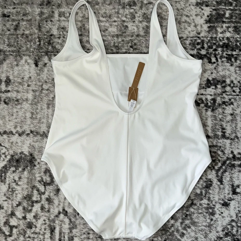 SKIMS Sculpting Swim Tank One Piece in Marble